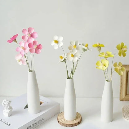 Nordic Ceramic Vase – Retro Design for Office and Home Decor