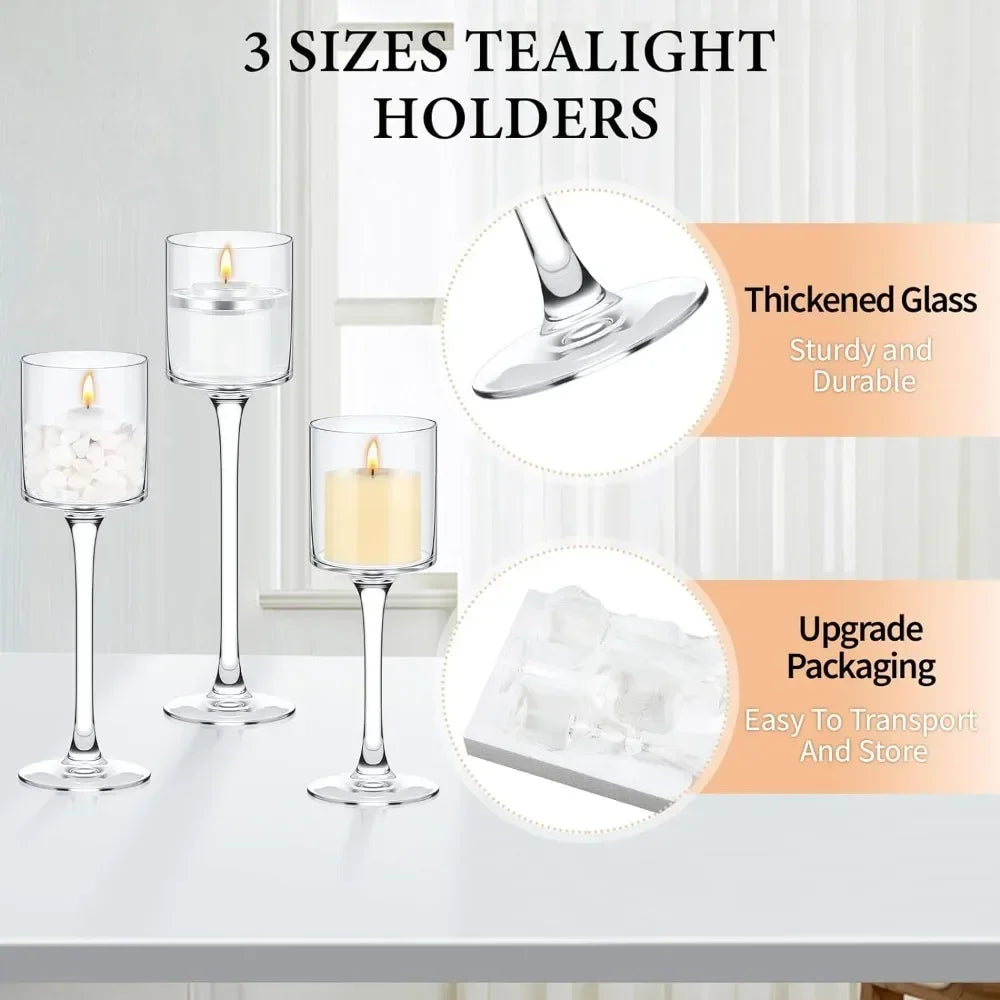 6-Piece Candle Holder Set – 3 Sizes