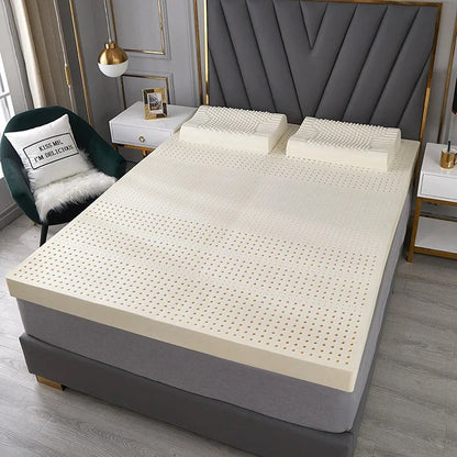 Thailand Natural 100% Latex Mattress Wholesale Student home hotel luxury top Tatami Mat Royal Gift Latex Mats With Cover