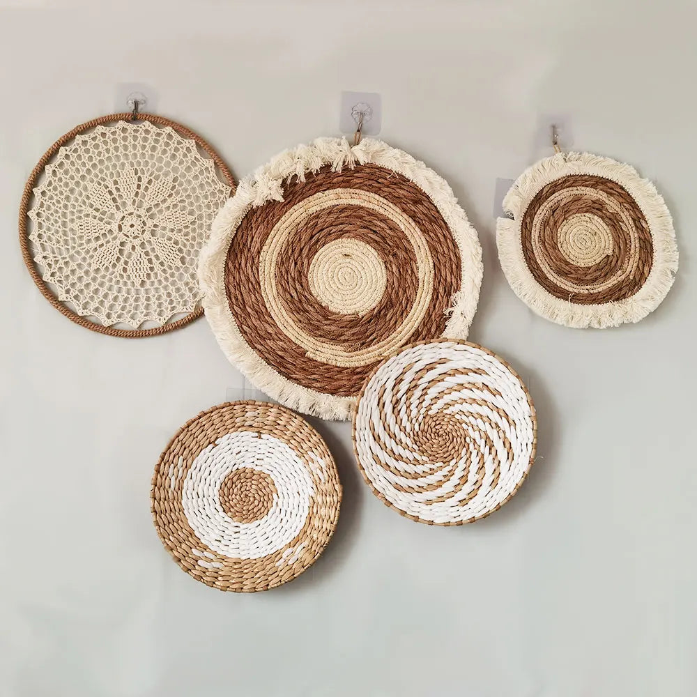 Seaweed Woven Decorative Plate – Porch Wall Hanging