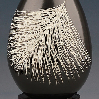 Modern Chinese Angel Feather Water Drop Vase