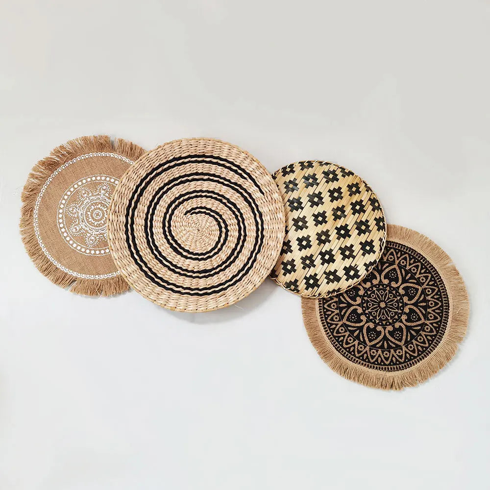 Seaweed Woven Decorative Plate – Porch Wall Hanging