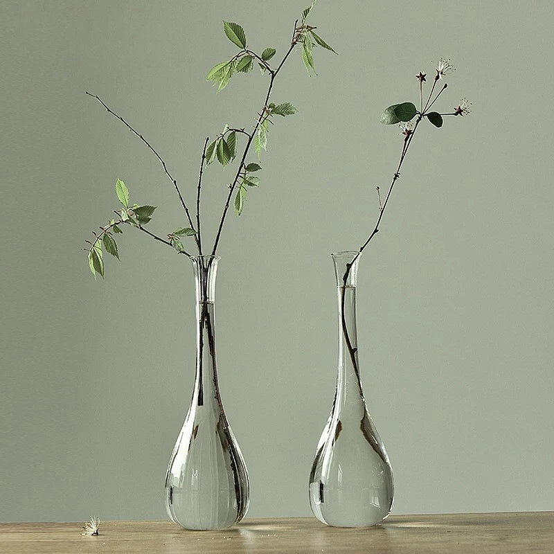 Japan Style Glass Vase – Zen Design for Dry Flowers