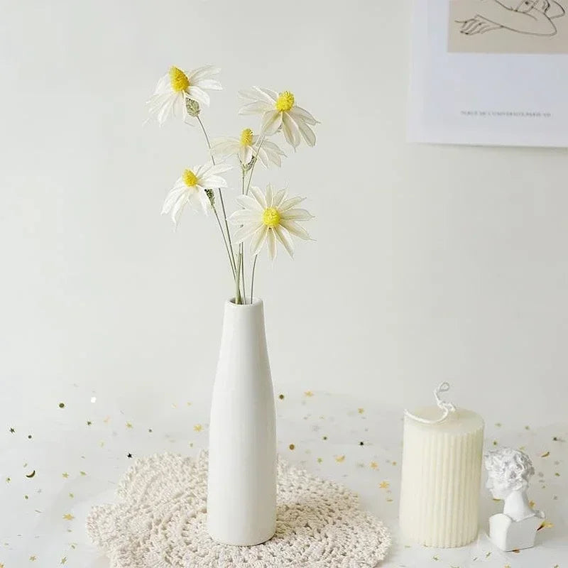 Nordic Ceramic Vase – Retro Design for Office and Home Decor