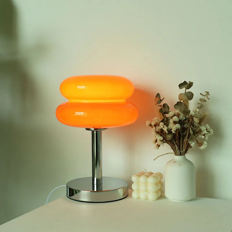 Macaron Glass Table Lamp - Trichromatic Dimming, Eye Protection