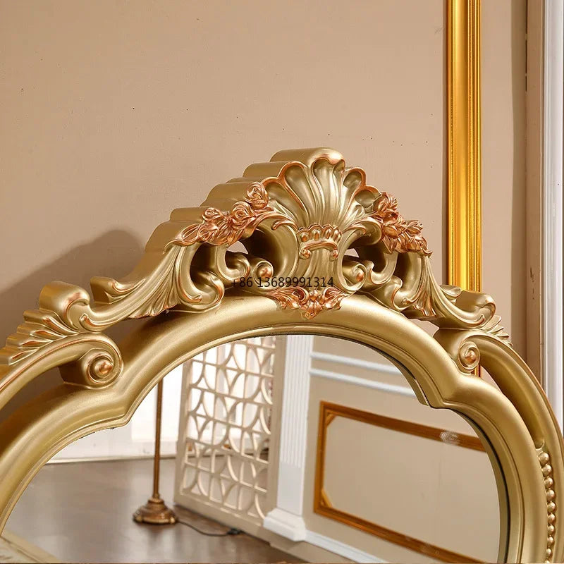 European dressing table stool multifunctional dressing table Princess Garden bedroom luxury champagne gold