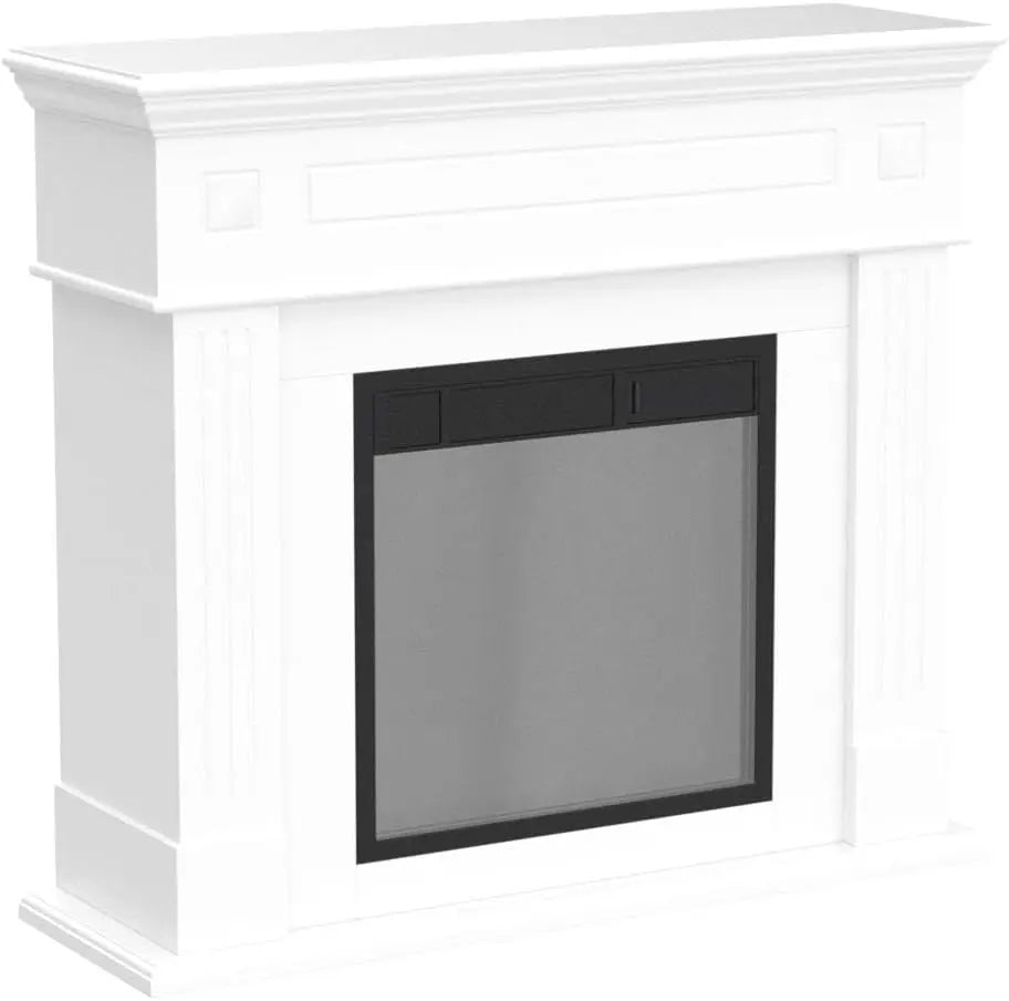 Electric Fireplace Mantel Package Wooden Surround Firebox TV Stand Free Standing Electric Fireplace Heater