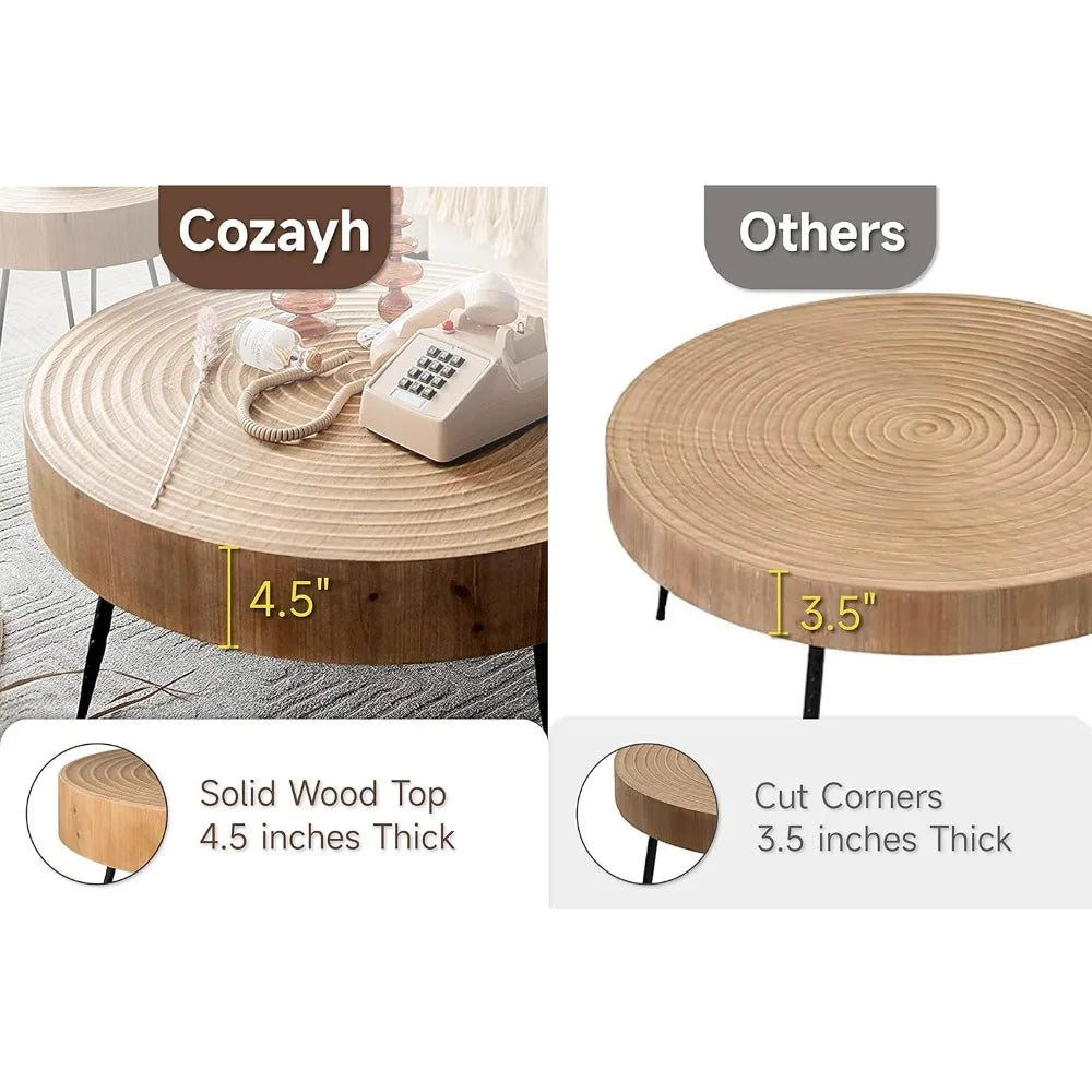 Modern Farmhouse Nesting Coffee Table Set