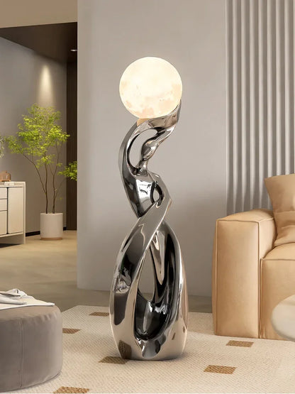 Creative Abstract Art - 82cm Sculpture - Luxury Ornament Lamp