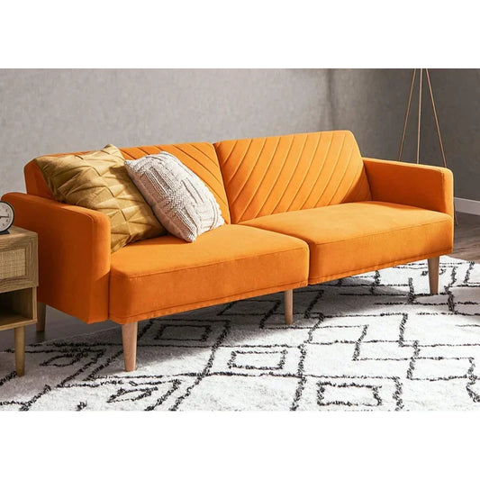 Futon sofa bed, couch, small, Sleeper, loveseat, Mid Century Modern , Cama, for living room (a