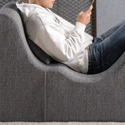 Lotus Chaise Lounges, 59D x 23W x 28.5H in, Dark Grey