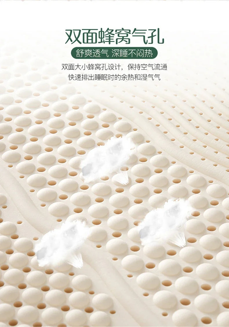 Thailand Natural 100% Latex Mattress Wholesale Student home hotel luxury top Tatami Mat Royal Gift Latex Mats With Cover