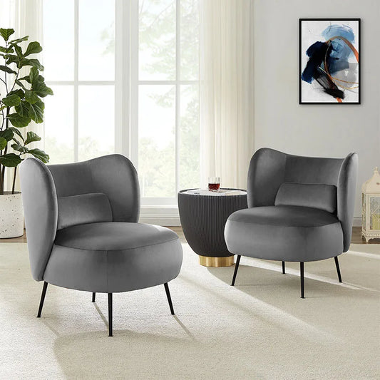 Nordic Designer Velvet Armchair for Living Room & Bedroom