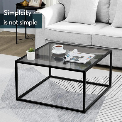 2024 New Square Glass Coffee Table