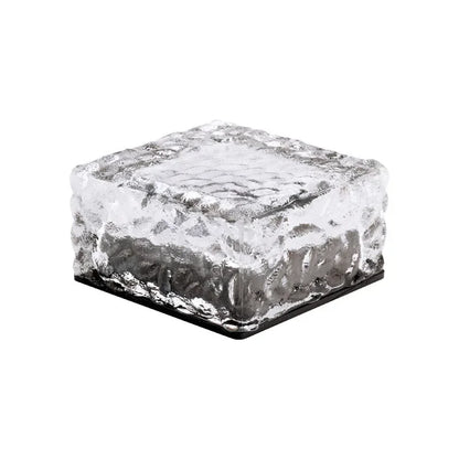 4-LED Solar Ice Brick Lamp - Garden & Pathway Light