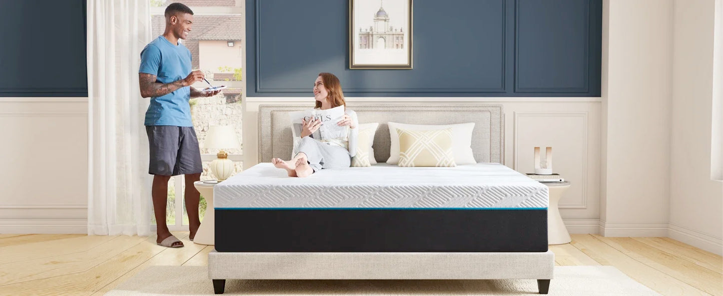 10-Inch Queen Size Foam Mattress in Box,Edges Support for Sleep Supportive,60" X 80" X 10"