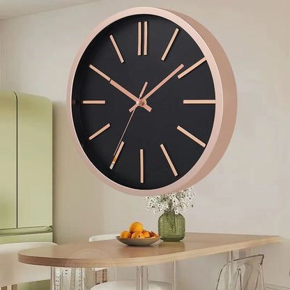 12-Inch Silent Digital Wall Clock - Stylish Living Room Decor